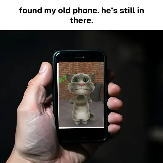 Found my old phone, he is still in there